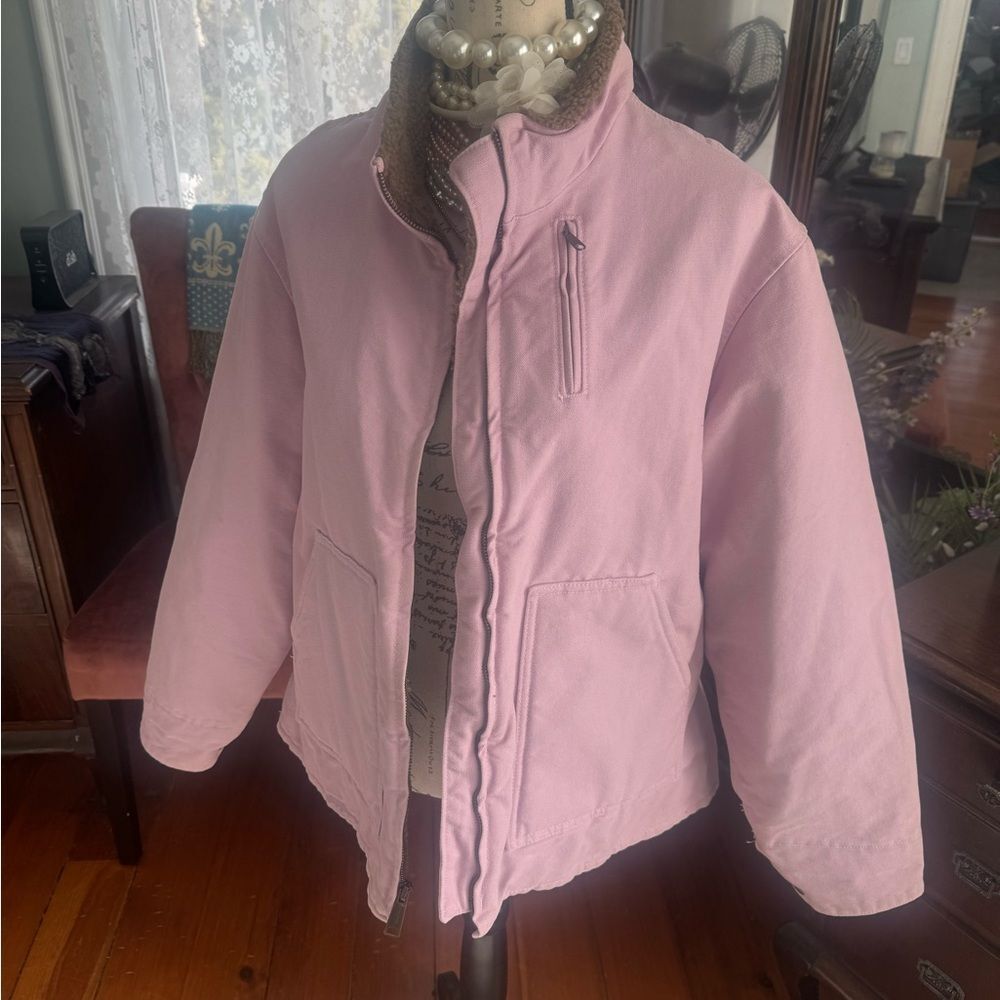 *RARE SZ/COLOR* Carhartt Sz 2XL XXL Light Purple/Pink Jacket Coat - Picture 2 of 9